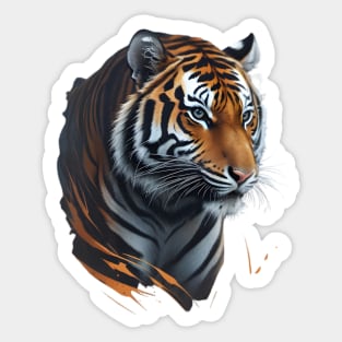 Amazing Wildlife Tiger Face Sticker